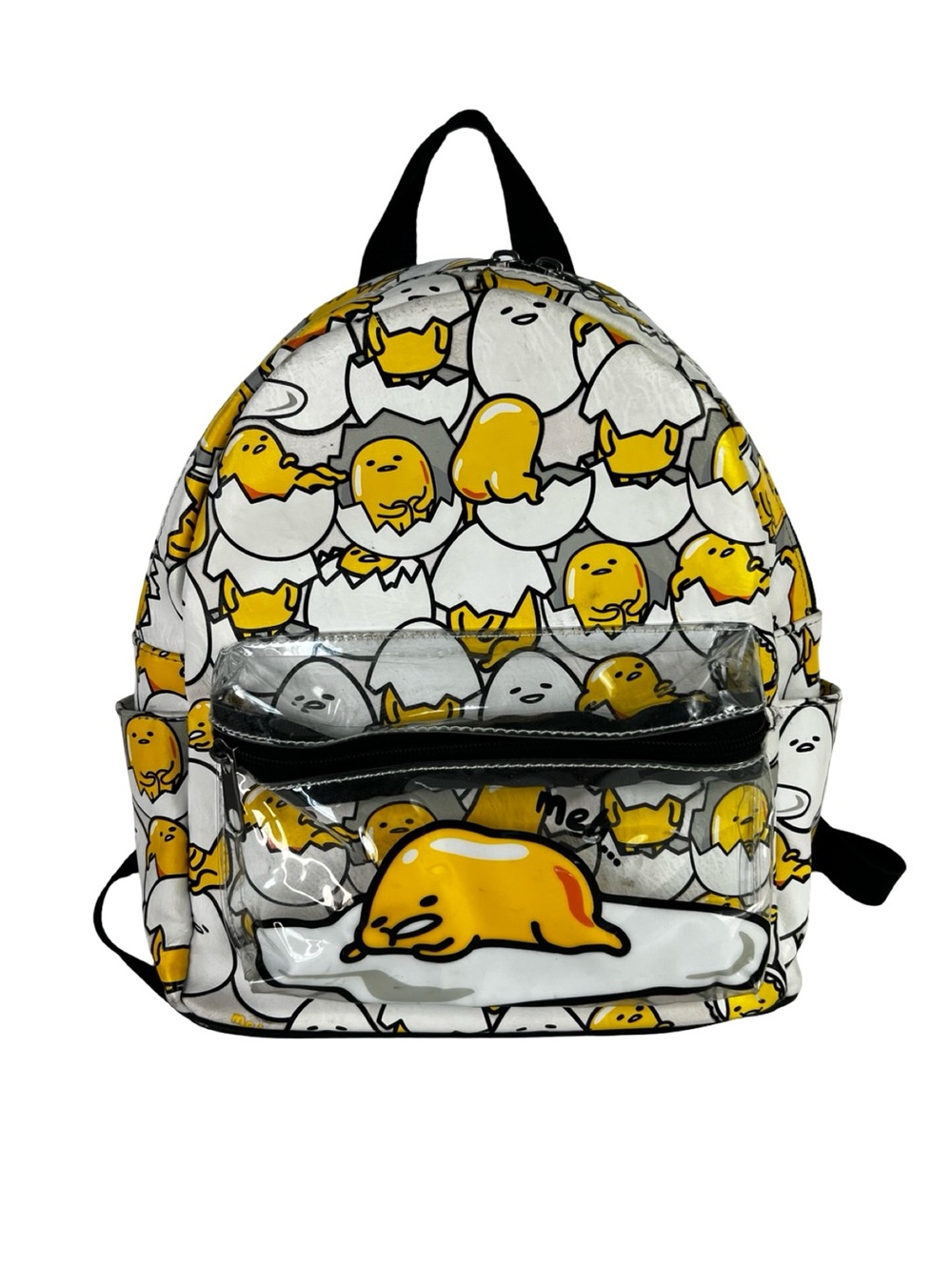 Loungefly Gudetama Egg Mini Backpack Clear Pocket Sanrio Kawaii School Bag